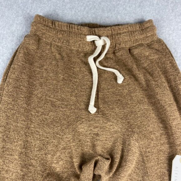 A Fine Line Jogger Pants Womens 24x31 Brown Elastic Waist Drawstring Lounge New - Picture 3 of 15